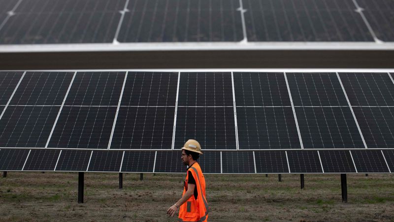 Solar panels in Texas.