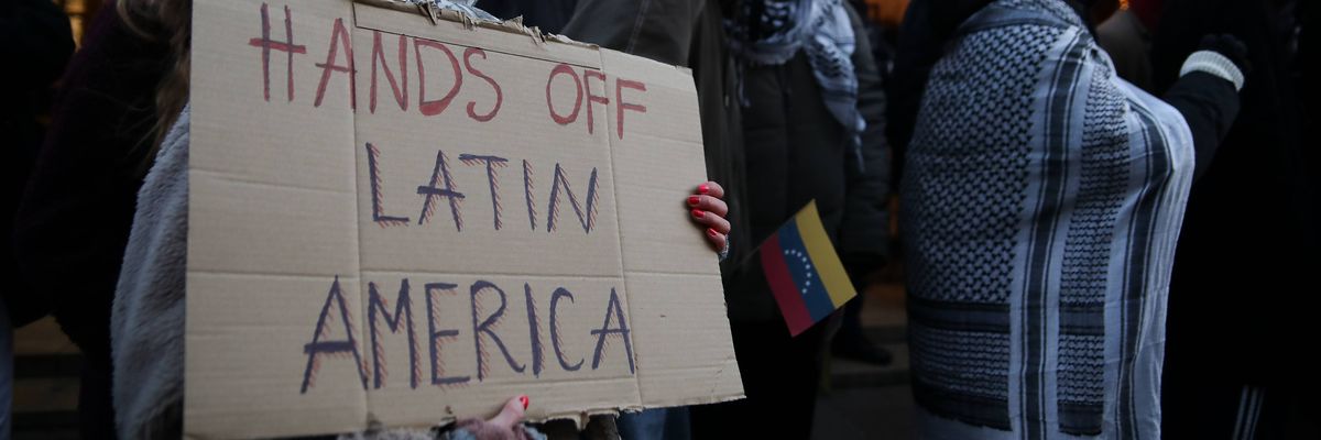 Solidarity Protest With Venezuela In Krakow