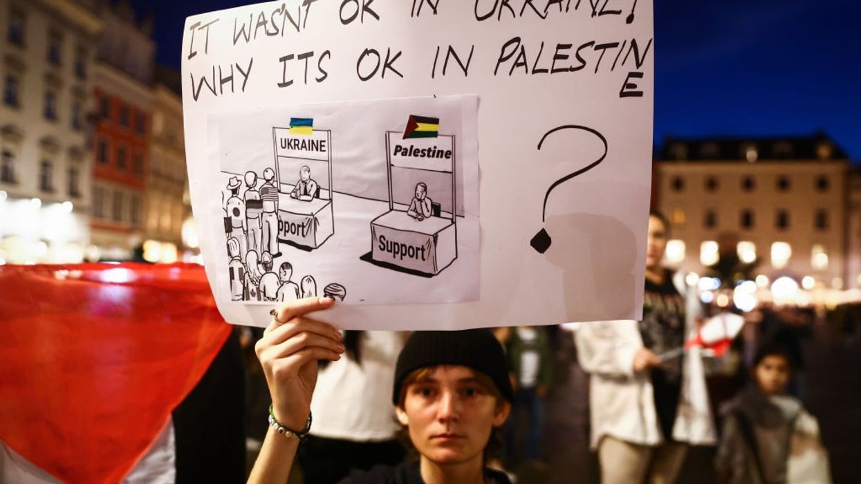 Solidarity With Palestine Demonstration In Krakow, Poland