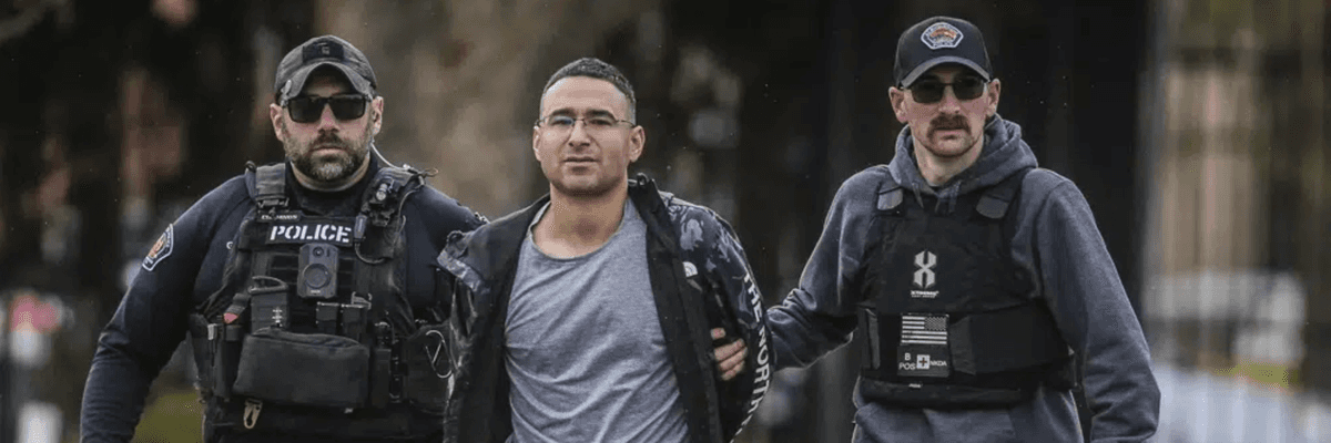 Solomon Pena is taken into custody by Albuquerque police