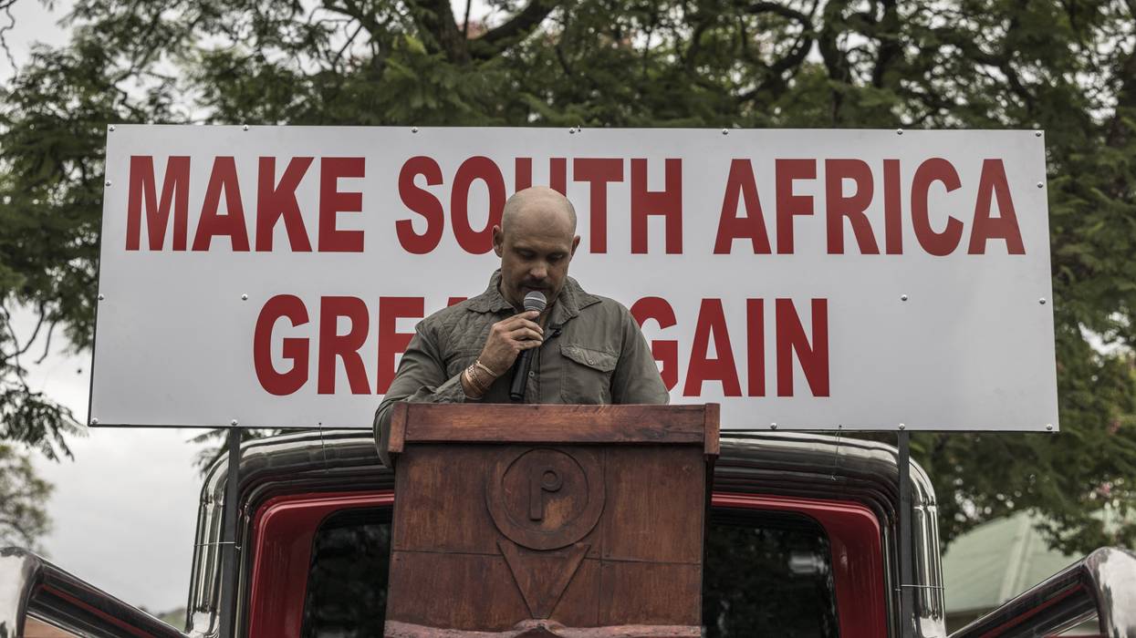 South African supporters of Trump.