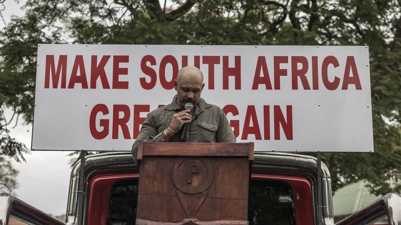 South African supporters of Trump.