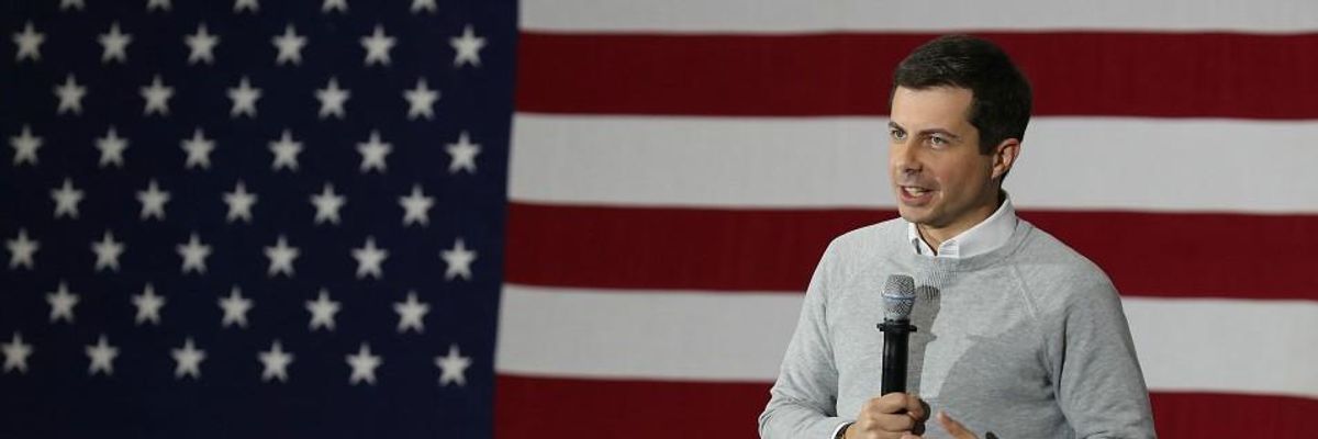 Questioned About Role in Blue Cross Layoffs, Buttigieg Deflects With 'Incredibly Dishonest' Attack on Medicare for All