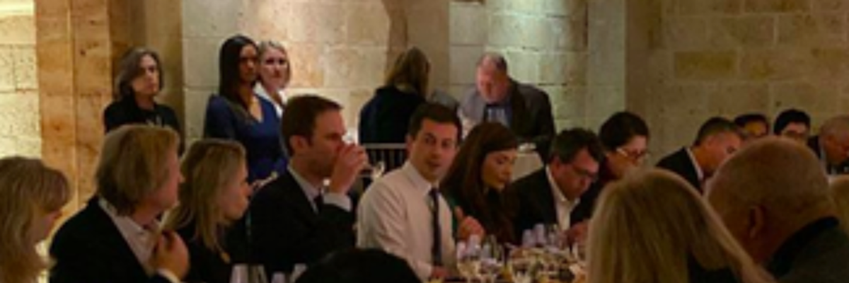 As Buttigieg Attends Fundraisers of Ultra-Rich, Sanders Reminds Voters Billionaires Not Donating 'Through Goodness of Their Hearts'