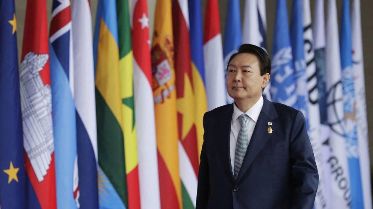 South Korean President Yoon Suk Yeol arrives for a G20 summit in Nusa Dua, on the Indonesian island of Bali, on November 15, 2022.