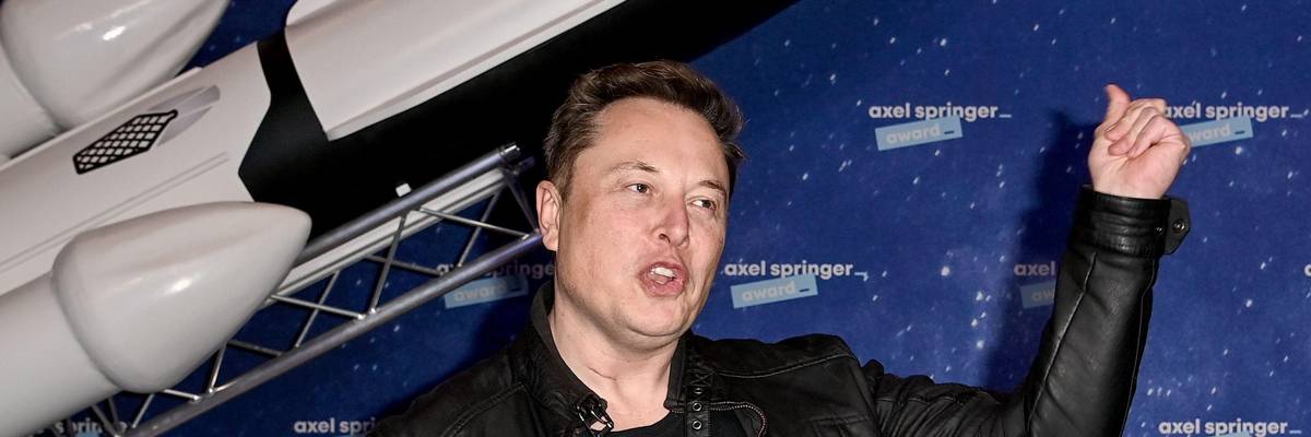 SpaceX owner and Tesla CEO Elon Musk poses on the red carpet of the Axel Springer Award 2020 on December 1, 2020 in Berlin, Germany. (Photo: Britta Pedersen-Pool via Getty Images)