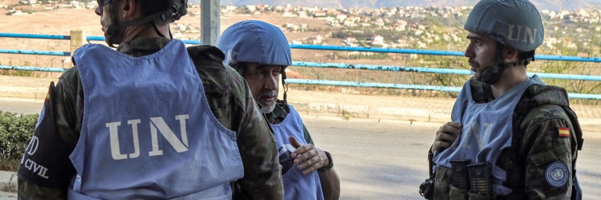 Spanish peacekeepers of the United Nations Interim Force in Lebanon