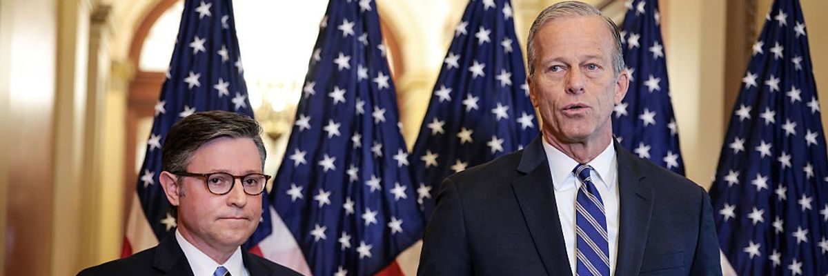 Speaker Johnson and Senate Leader Thune Speak On Delivering President Trumps Agenda