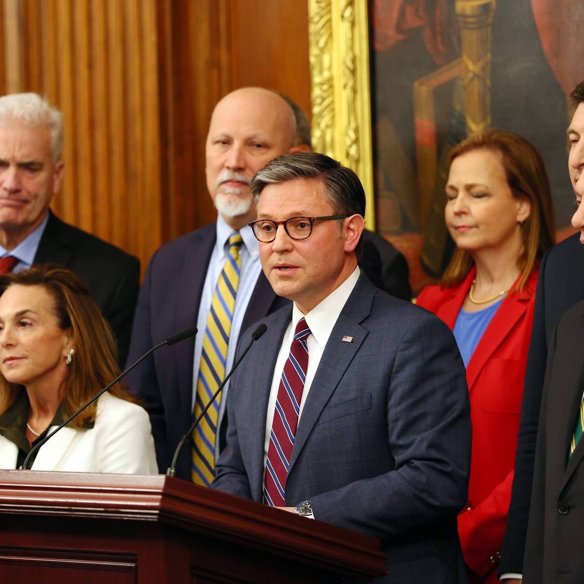 Speaker Johnson Holds Press Conference On House Passage Of SAVE America Act