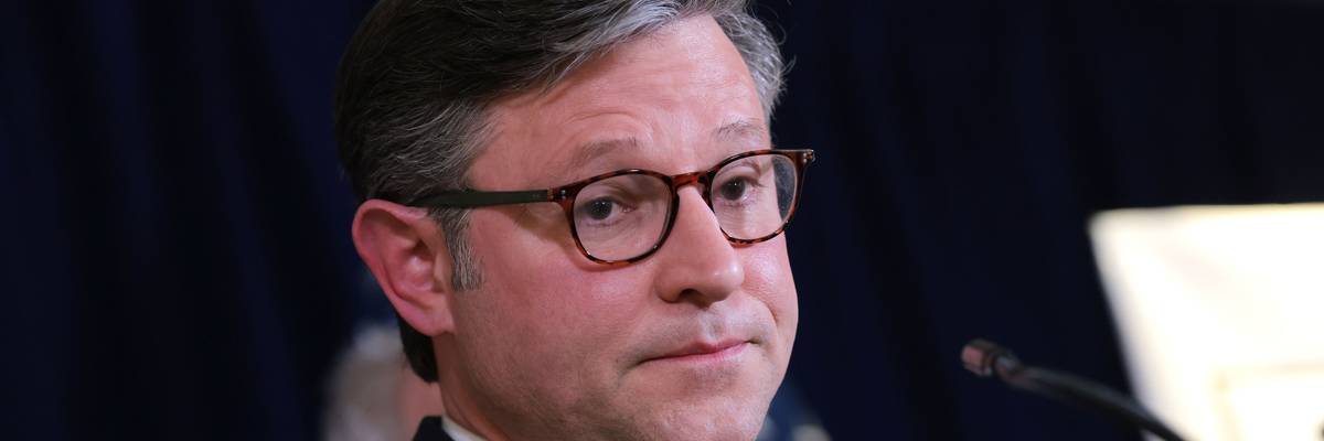 Speaker Johnson Speaks To The Press Following GOP Caucus Meeting