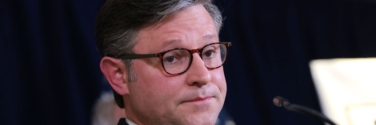 Speaker Johnson Speaks To The Press Following GOP Caucus Meeting