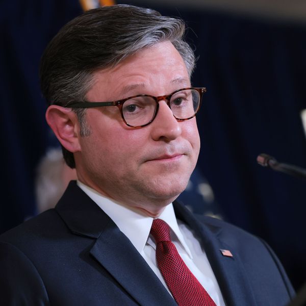 Speaker Johnson Speaks To The Press Following GOP Caucus Meeting