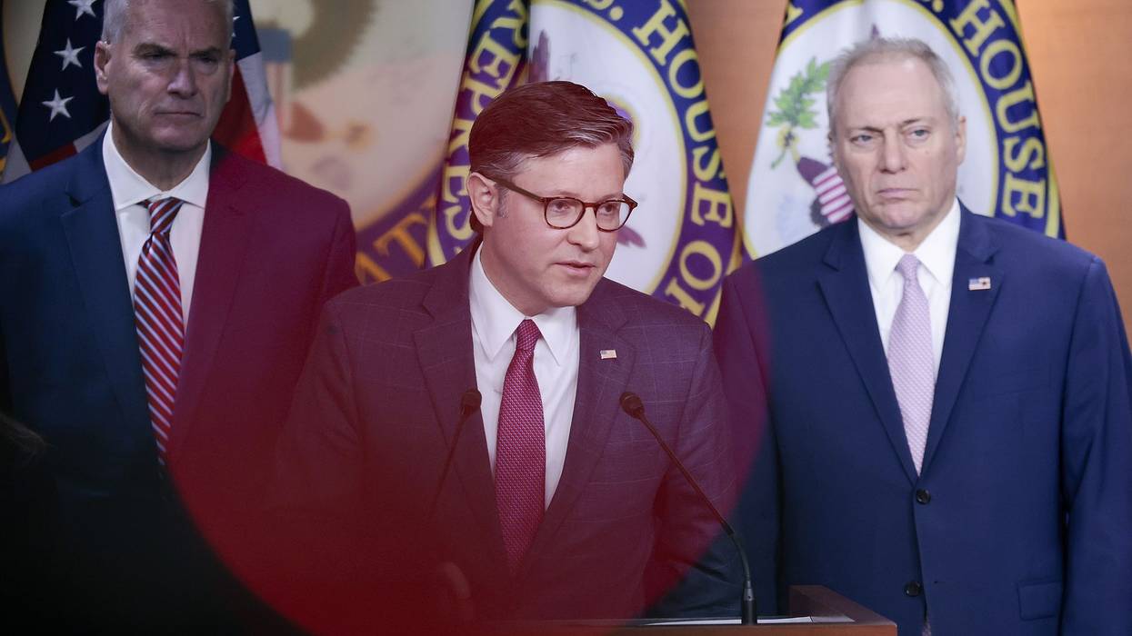 Speaker Johnson Talks To Reporters Following GOP Conference Meeting