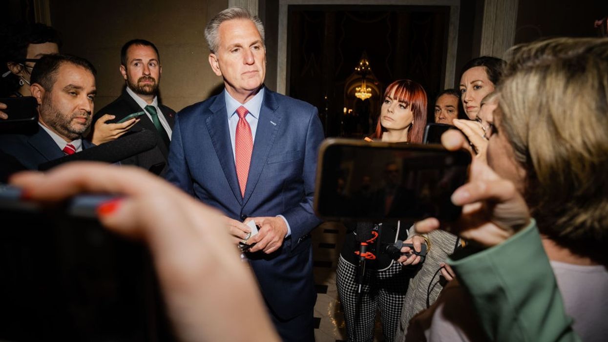 Speaker McCarthy speaks to reporters.