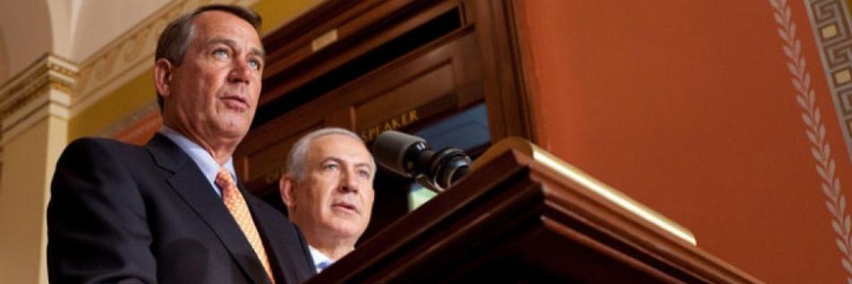 Red Badge of Courage: 37 Dems Publicly Break with Netanyahu's Tirade for War