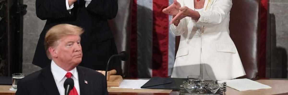 Trump Takes Pelosi's Side Against AOC and The Squad as Intraparty Fight Over Immigration Continues