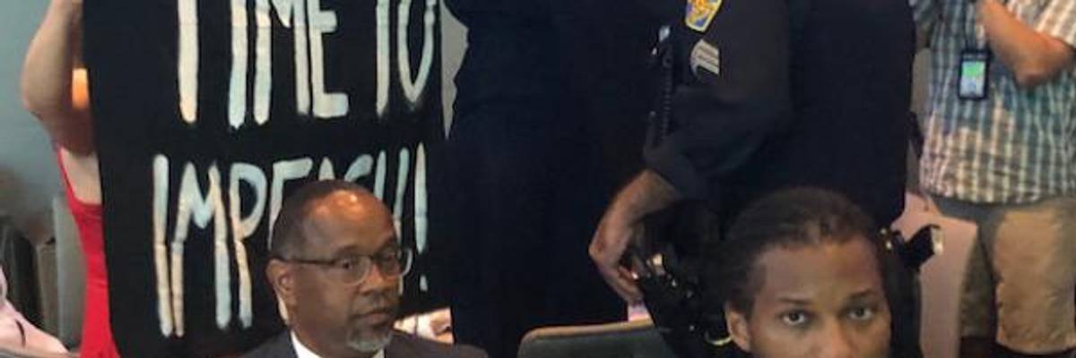 'She Is Failing Us': Demanding Trump Impeachment, Progressives Disrupt Pelosi 'Resistance' Award Ceremony