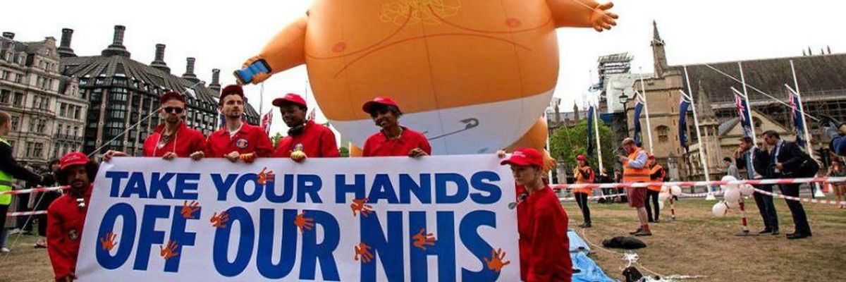 NHS Staff to Lead Protest Against Trump During His Trip to the UK Amid Rising Privatization Concerns