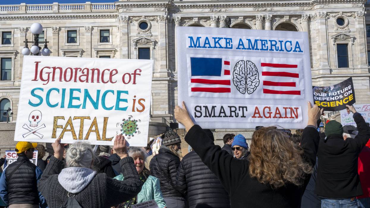 Stand up for science rally at the capitol in Minnesota