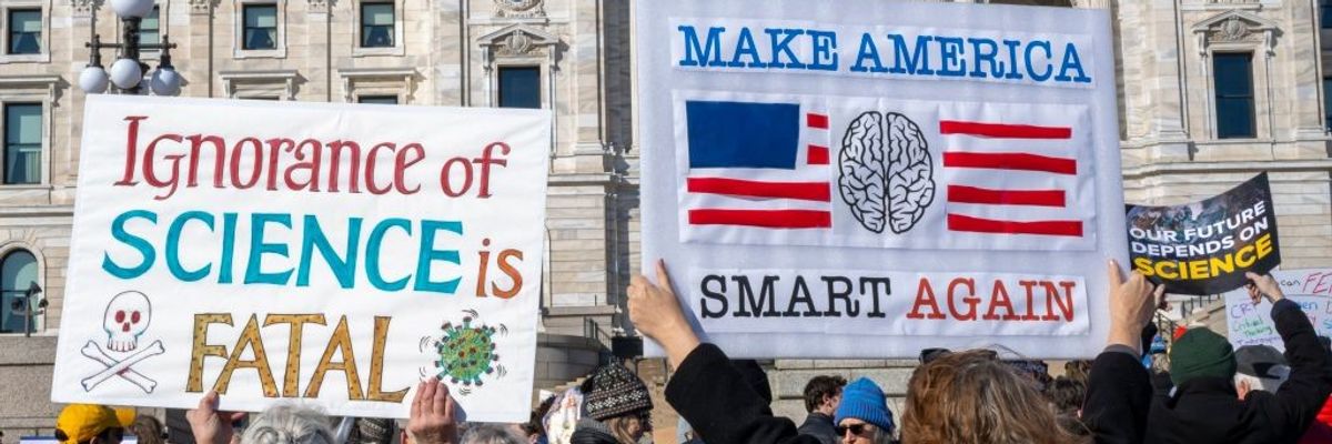 Stand Up for Science rally in St. Paul, Minnesota