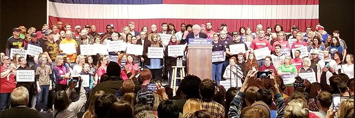 Bernie Sanders Takes His "Protecting Working Families" Tour On the Road