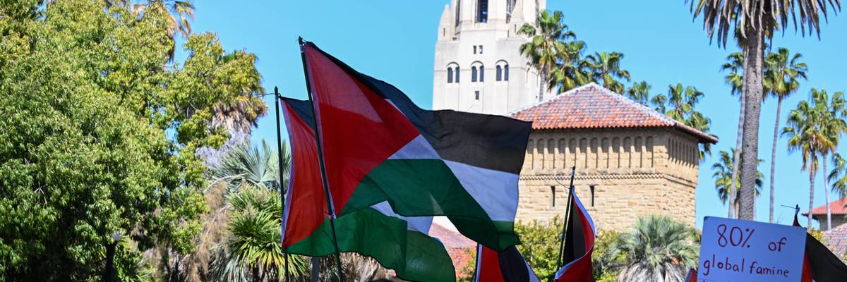 Stanford students protest Israel in California