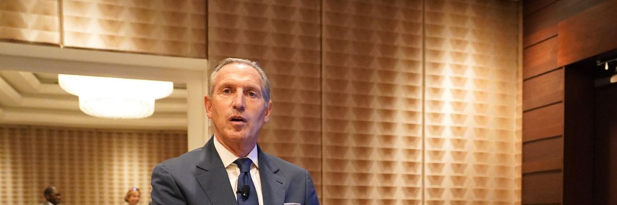 Starbucks CEO Howard Schultz attends an event in Washington, D.C.