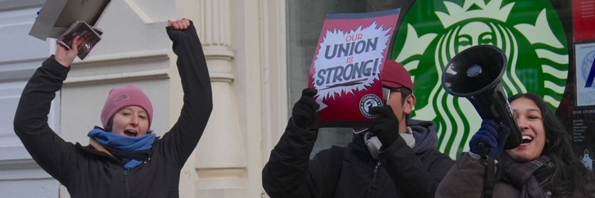 Starbucks employees strike