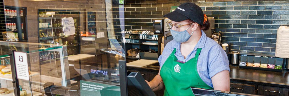 Starbucks worker