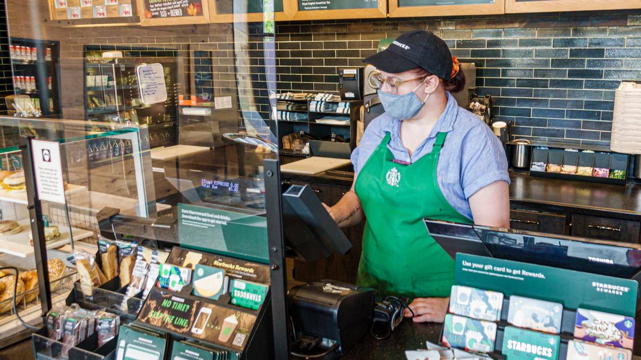 Starbucks worker