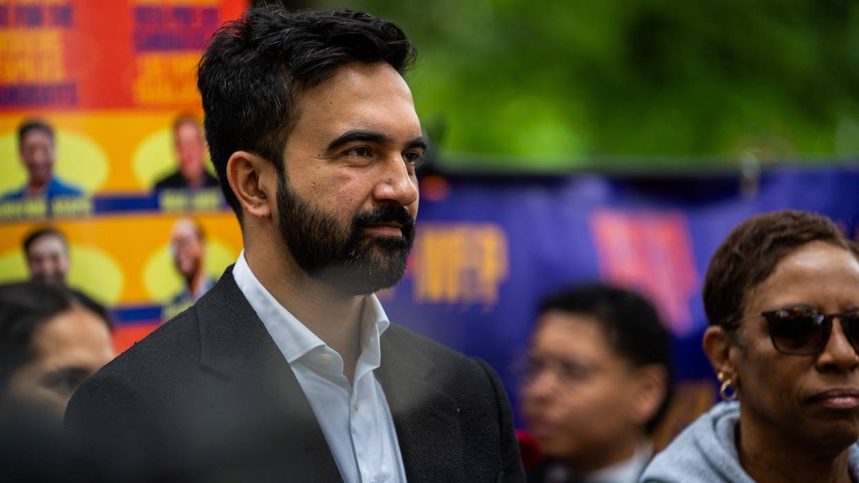 State Assemblymember Zohran Mamdani in a suit