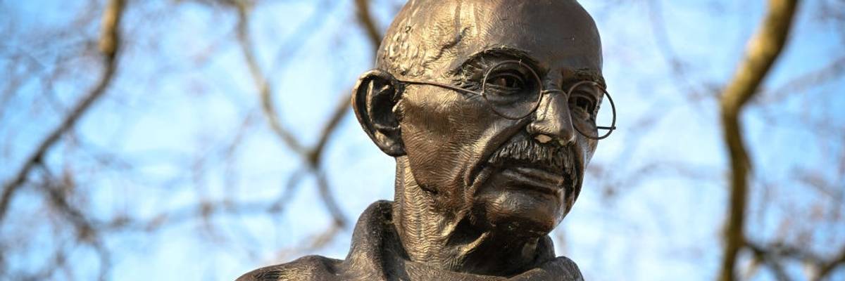 Statue of Gandhi in the UK