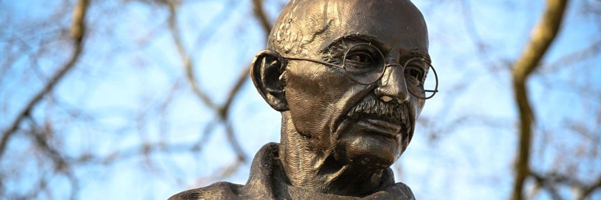 Statue of Gandhi in the UK