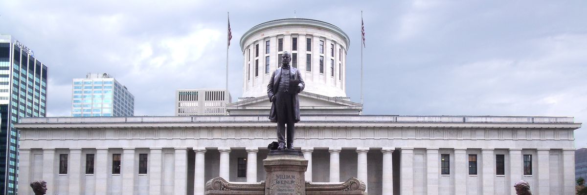 Statue of William McKinley.