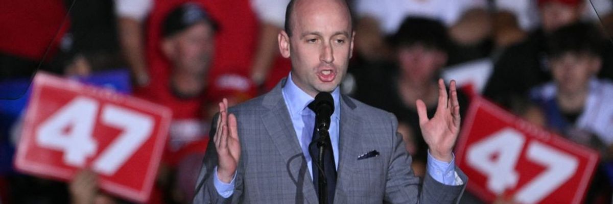 Stephen Miller speaks