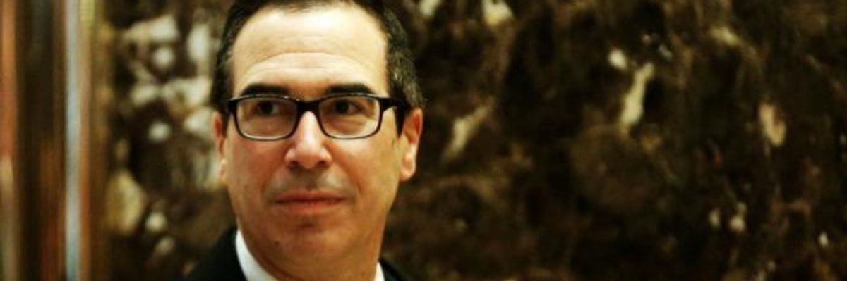 Treasury Set for Wall Street Takeover as Mnuchin Poised for Confirmation
