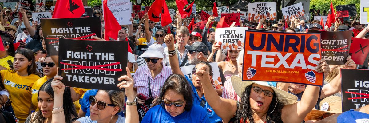 "Stop the Trump Takeover" demonstration in Austin, Texas