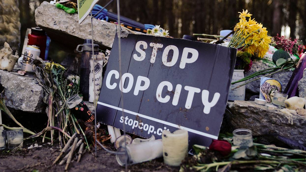 #StopCopCity sign