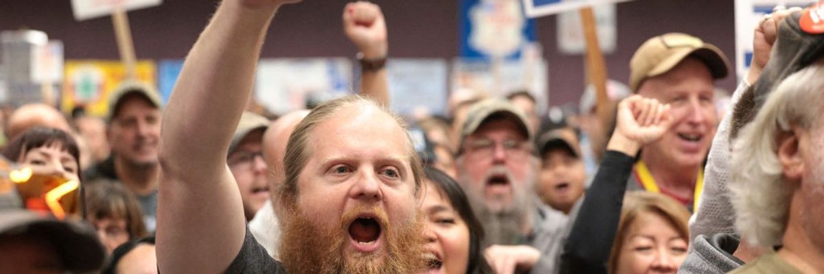 Striking Boeing machinists