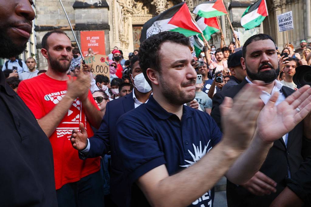 Student Activist Mahmoud Khalil Attends Rally After Being Freed From Detention