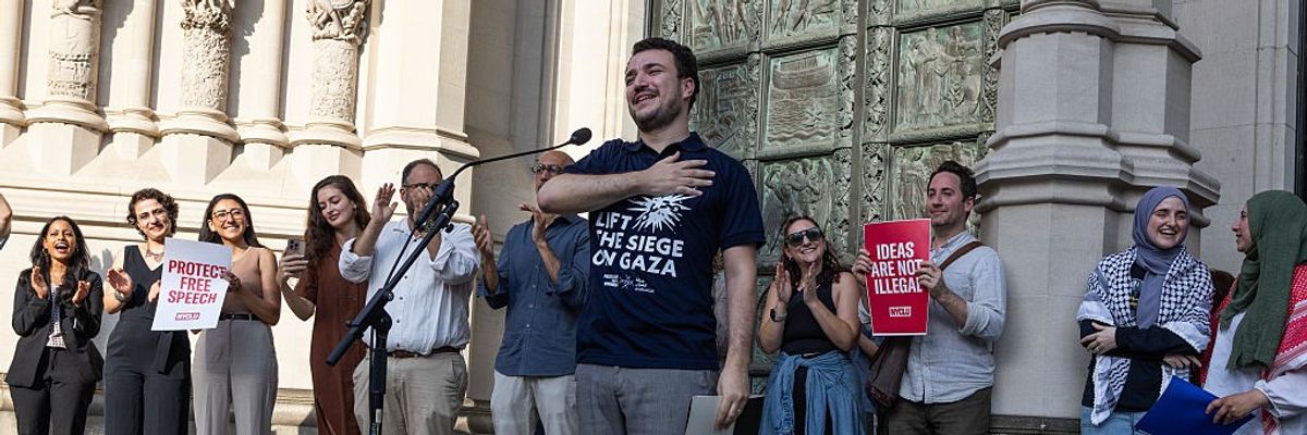 Student Activist Mahmoud Khalil Attends Welcome Home Rally After Being Freed From Detention