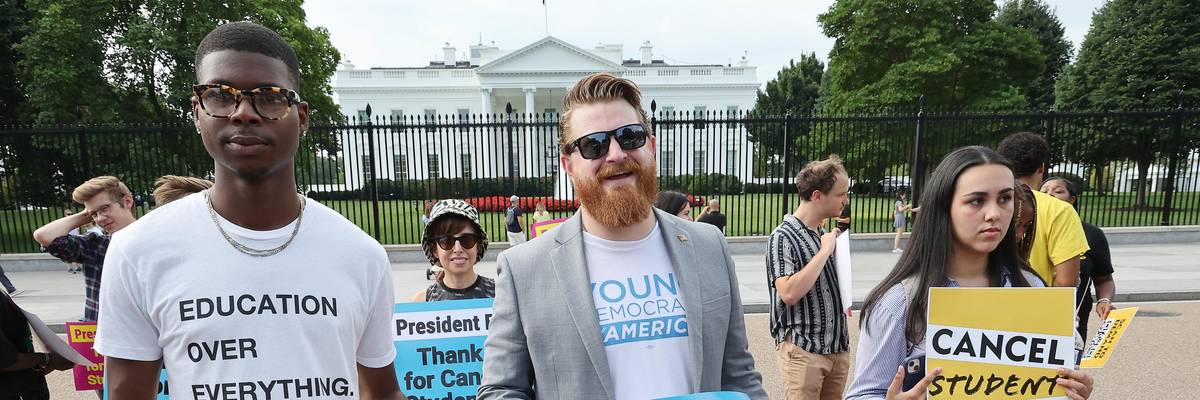 Student borrowers rally in support of debt relief