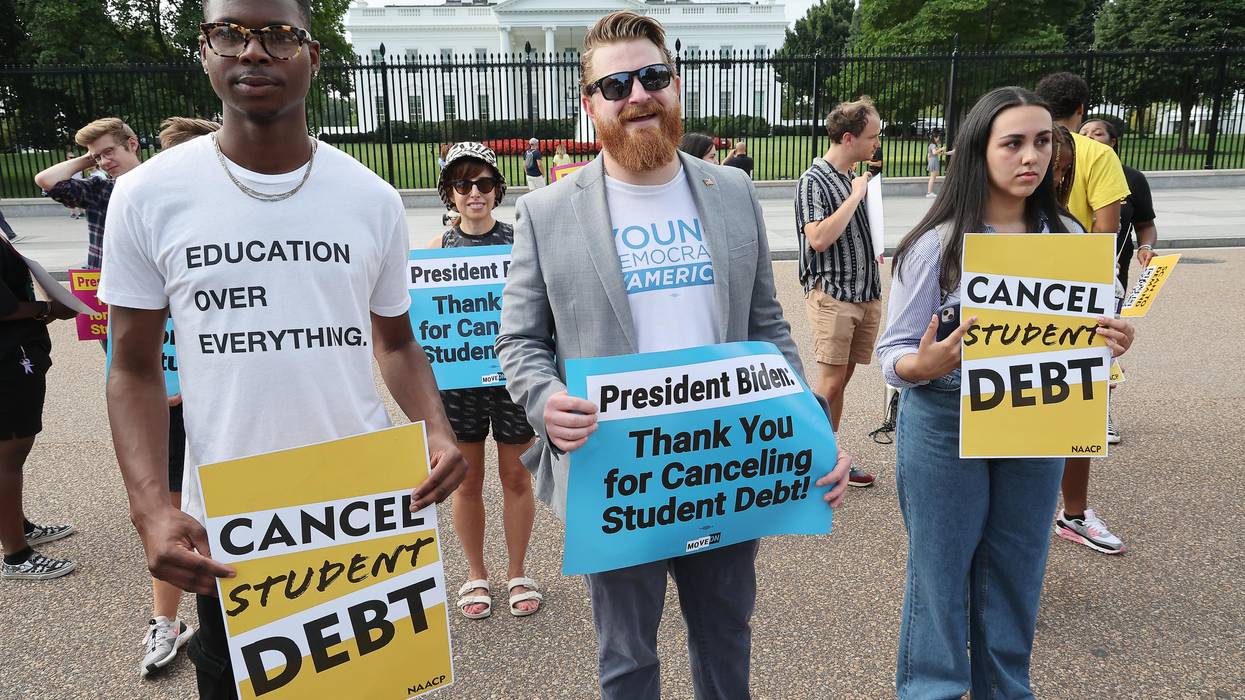Student borrowers rally in support of debt relief