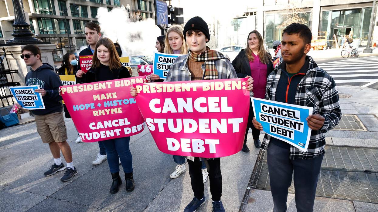 Student debt protest