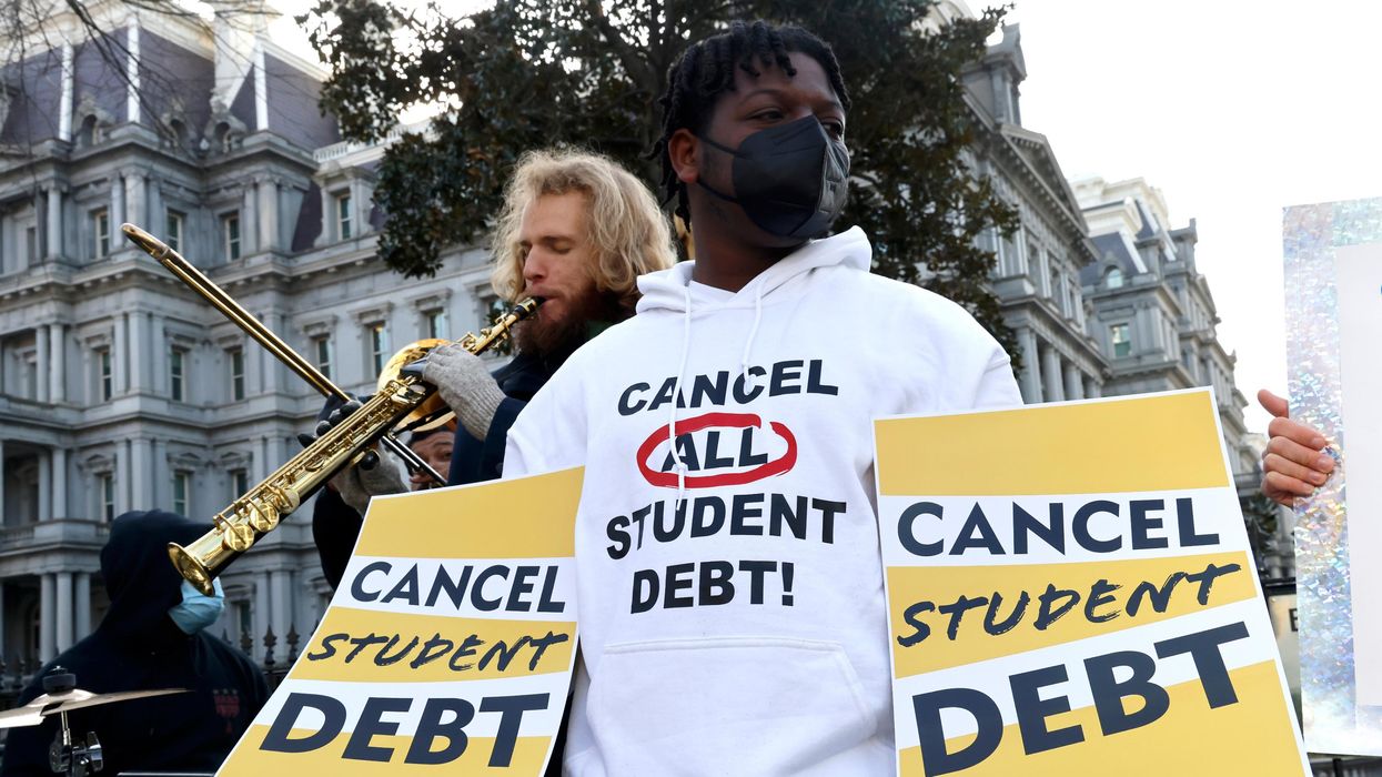 Student debt protest
