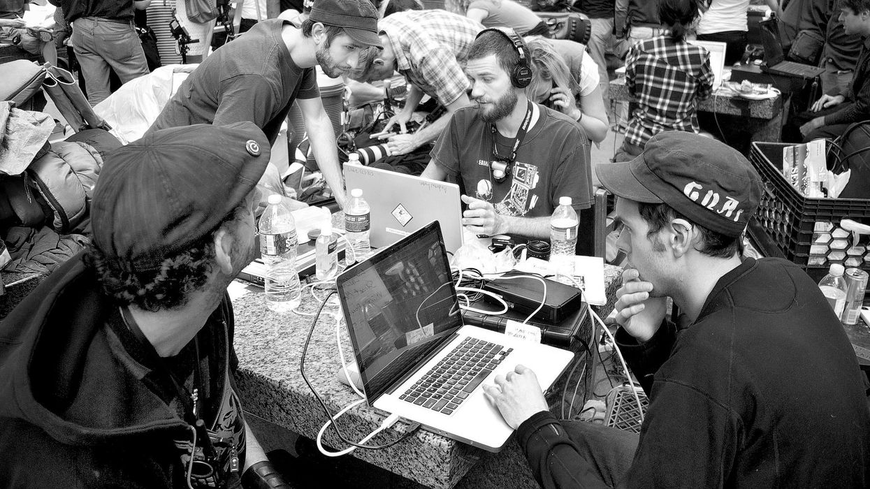 Student journalists hard at work