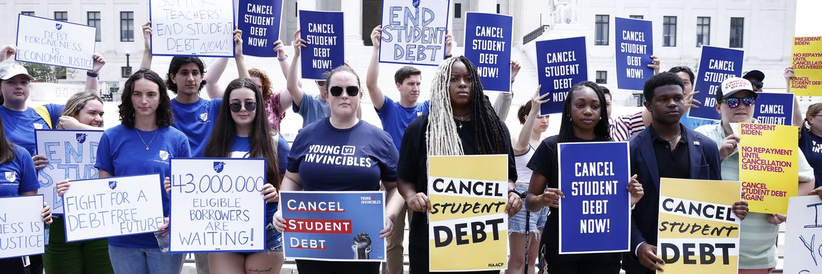 Student loan borrowers demand relief