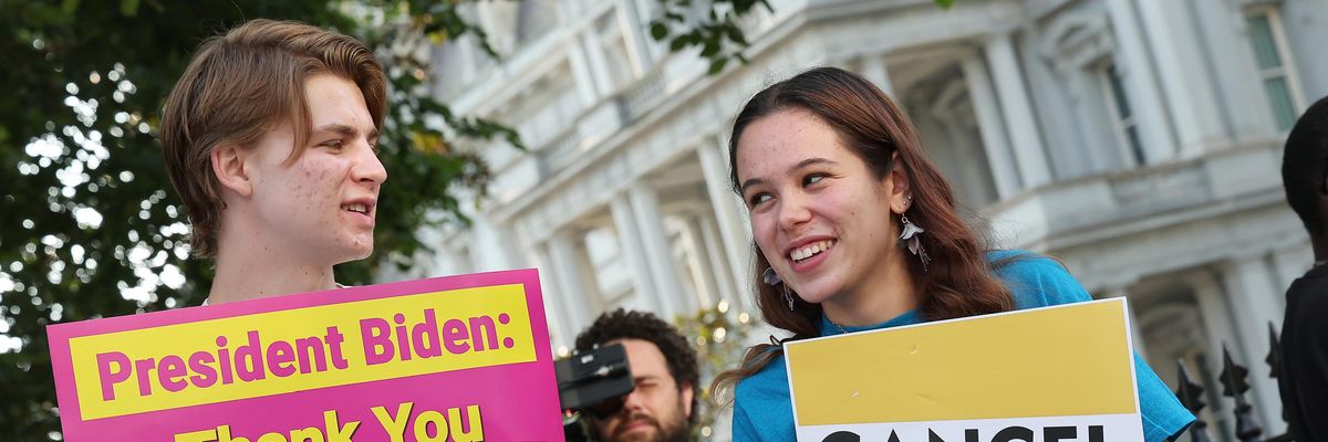 student loan borrowers thank biden