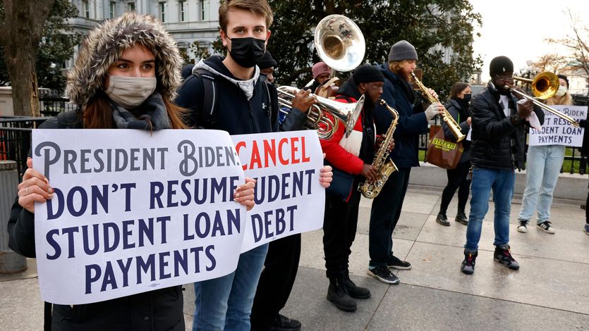 Student loan protest
