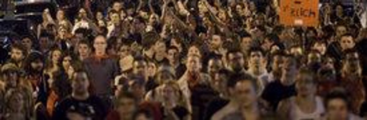 Night of Protest in Montreal after 'Emergency Law'